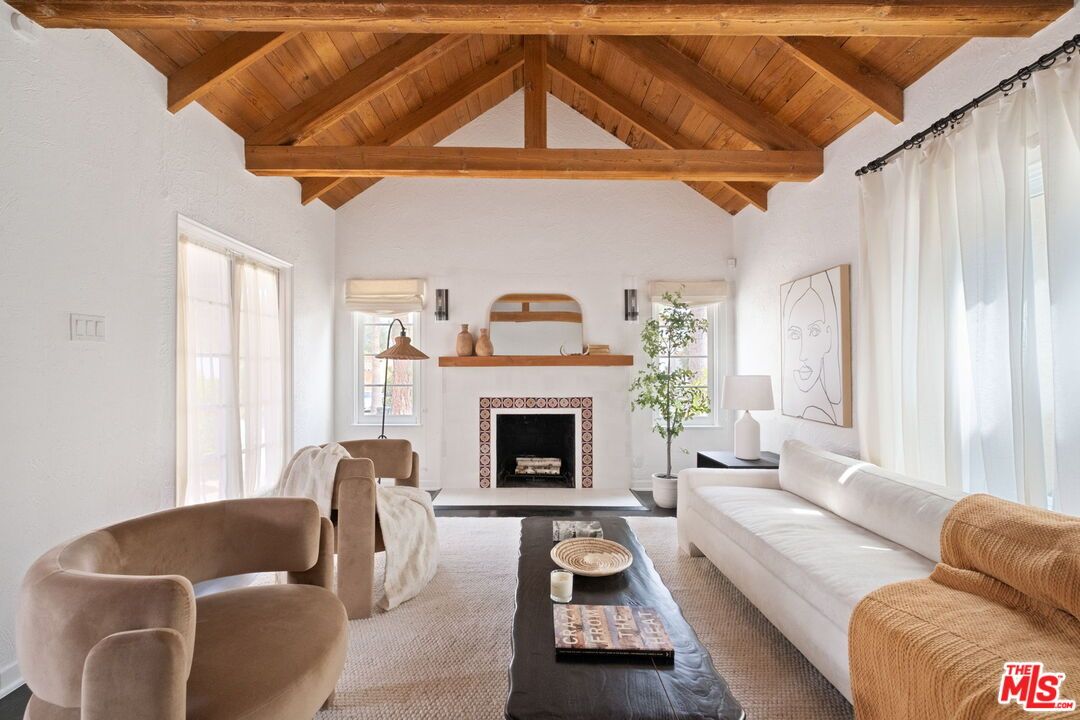 Fireplace, Interior, Living room, Wooden Beams, Wooden Ceilings, Wood Texture Flooring