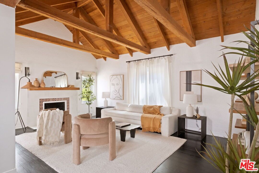 Fireplace, Interior, Living room, Wooden Beams, Wooden Ceilings, Wood Texture Flooring