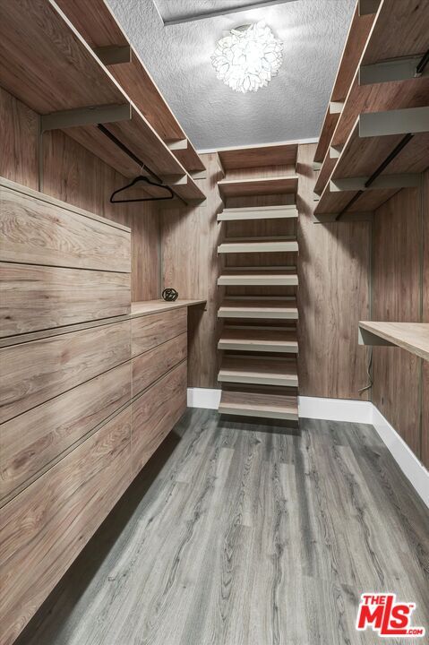 Interior, Walk-in Closets, Wood Texture Flooring, Wooden Walls