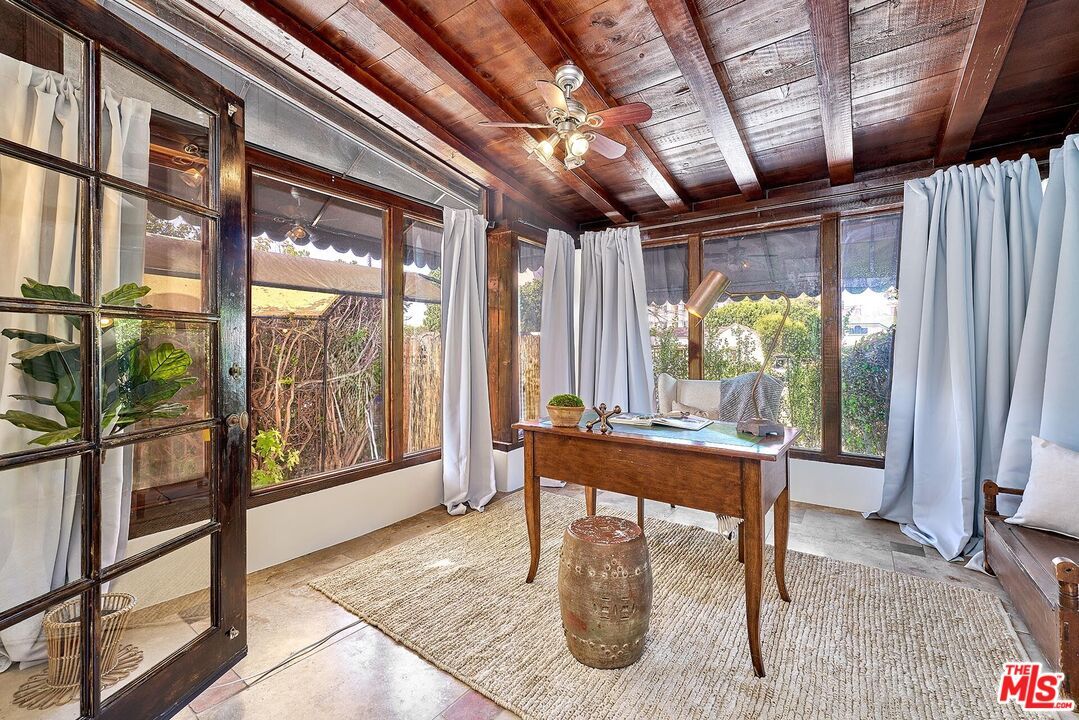 Home Office, Interior, Wooden Beams, Wooden Ceilings