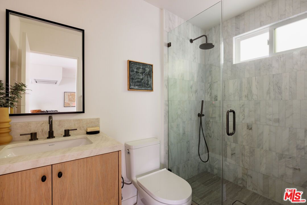 Bathroom, Glass Shower, Interior, Marble Walls