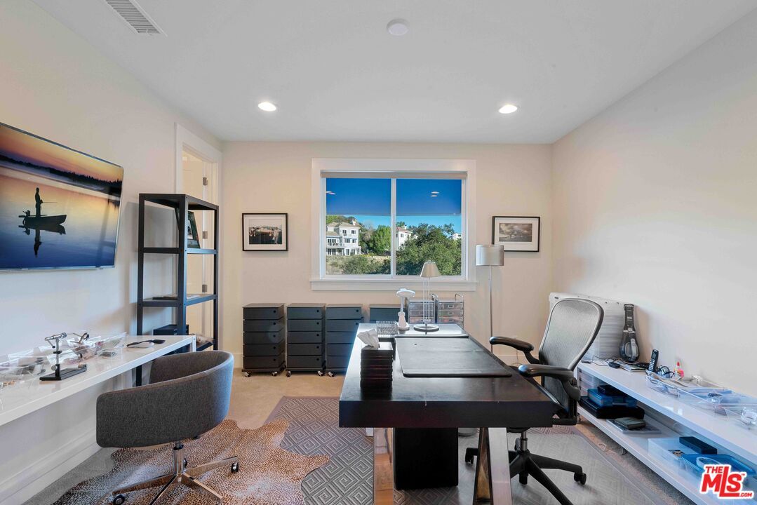 Home Office, Interior, Recessed Lighting