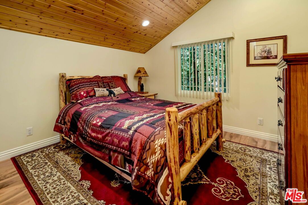 Bedroom, Interior, Recessed Lighting, Wooden Ceilings, Wood Texture Flooring