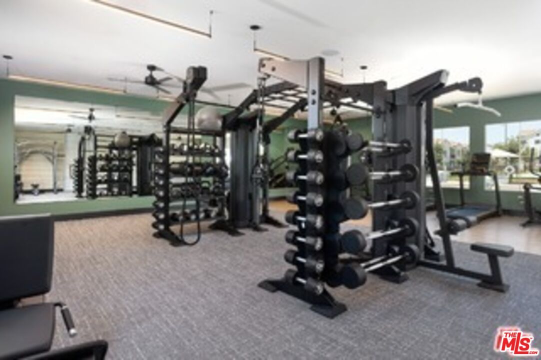 Fitness Equipment, Gym, Interior, Pendant Lights