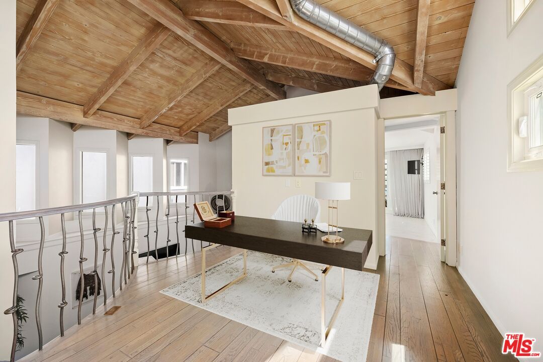 Home Office, Interior, Wooden Beams, Wooden Ceilings, Wood Texture Flooring