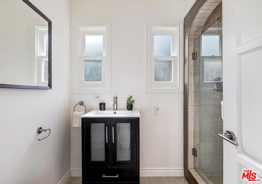 Bathroom, Dual Sink Vanities, Glass Shower, Interior