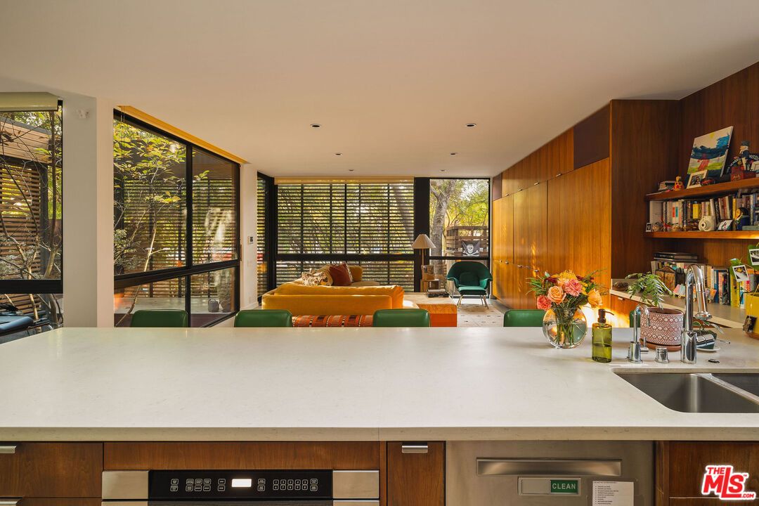 Interior, Kitchen, Recessed Lighting, Wooden Walls