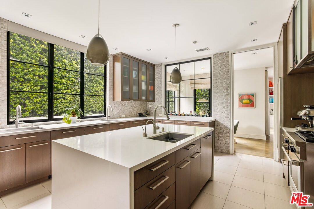 Interior, Kitchen, Pendant Lights, Recessed Lighting, Stainless Steel Appliances