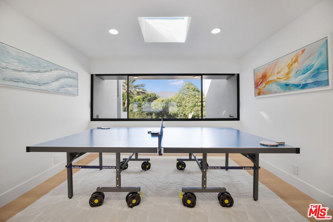 Game Room, Interior, Recessed Lighting, Wood Texture Flooring