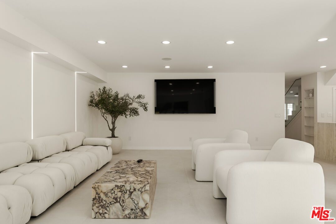 Interior, Living room, Recessed Lighting