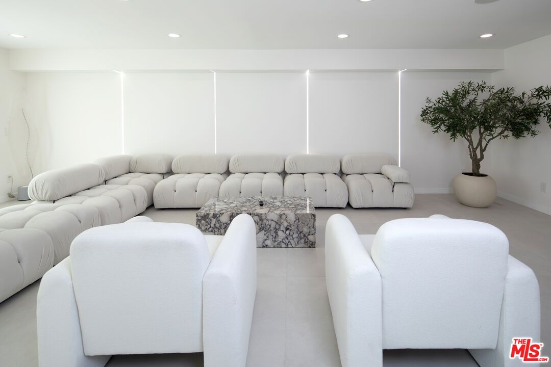 Interior, Living room, Recessed Lighting