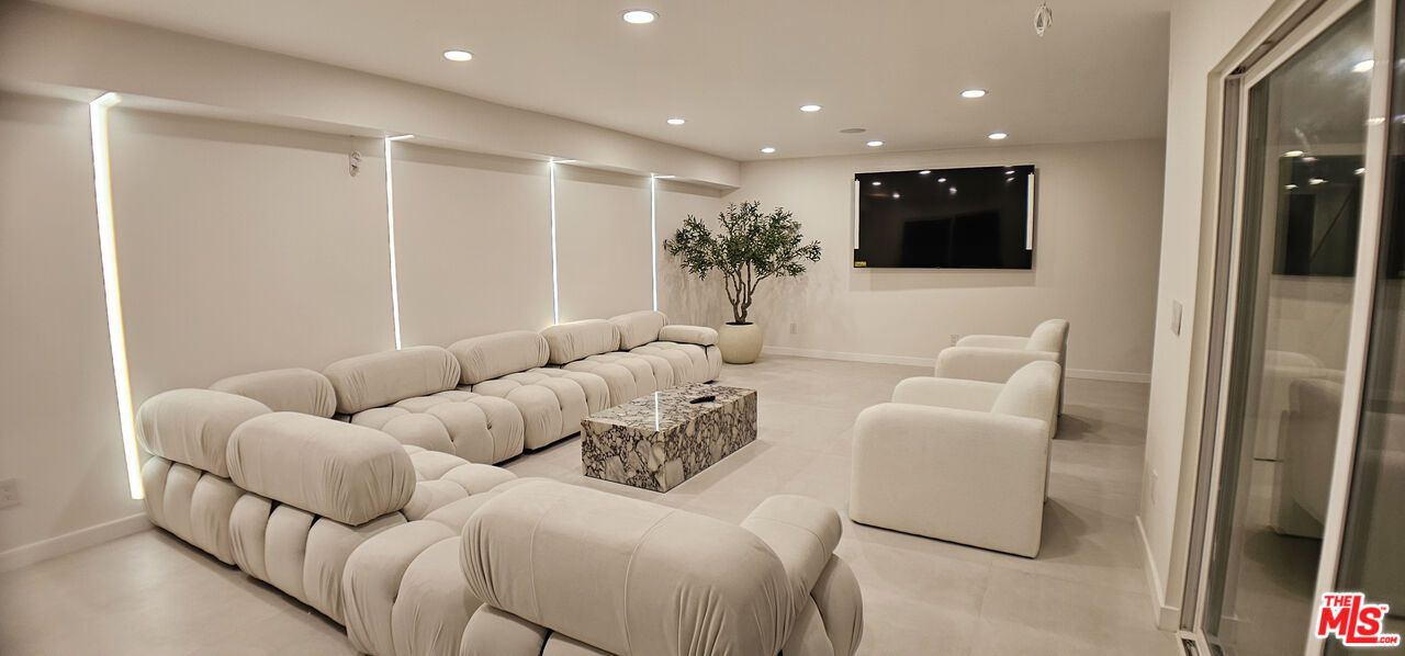 Interior, Living room, Recessed Lighting