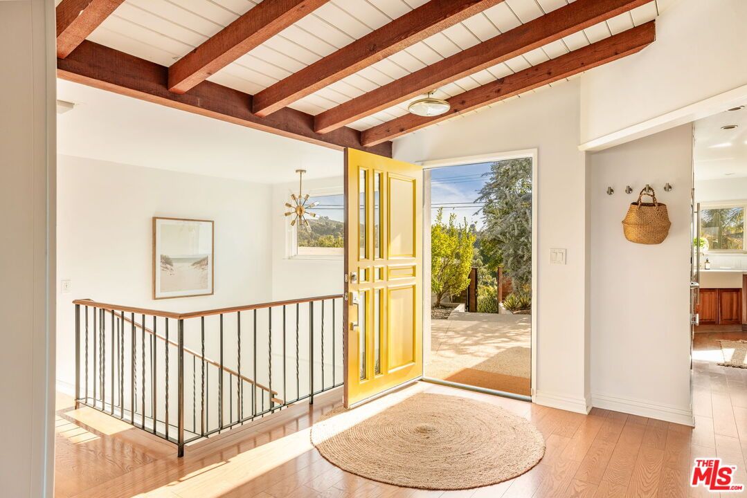 Interior, Pendant Lights, Wooden Beams, Wood Texture Flooring
