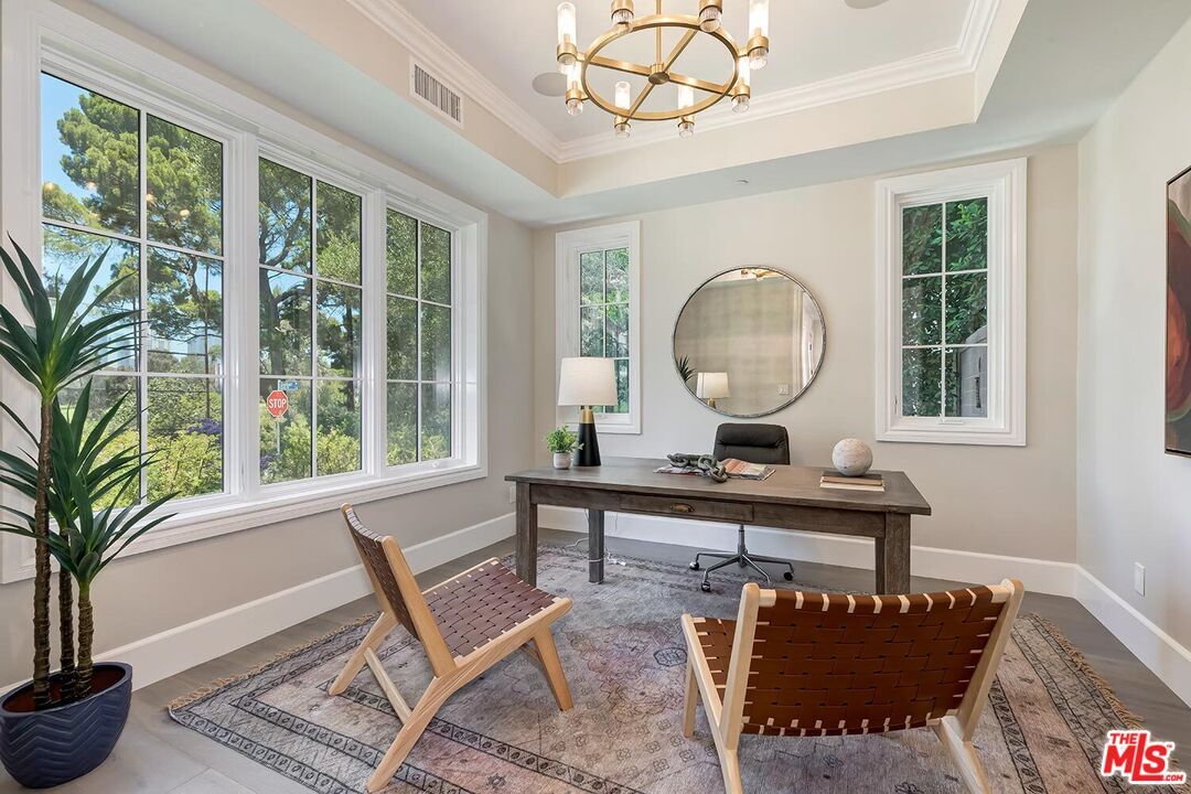 Chandelier, Home Office, Interior