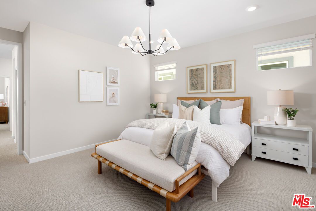 Bedroom, Chandelier, Interior, Recessed Lighting