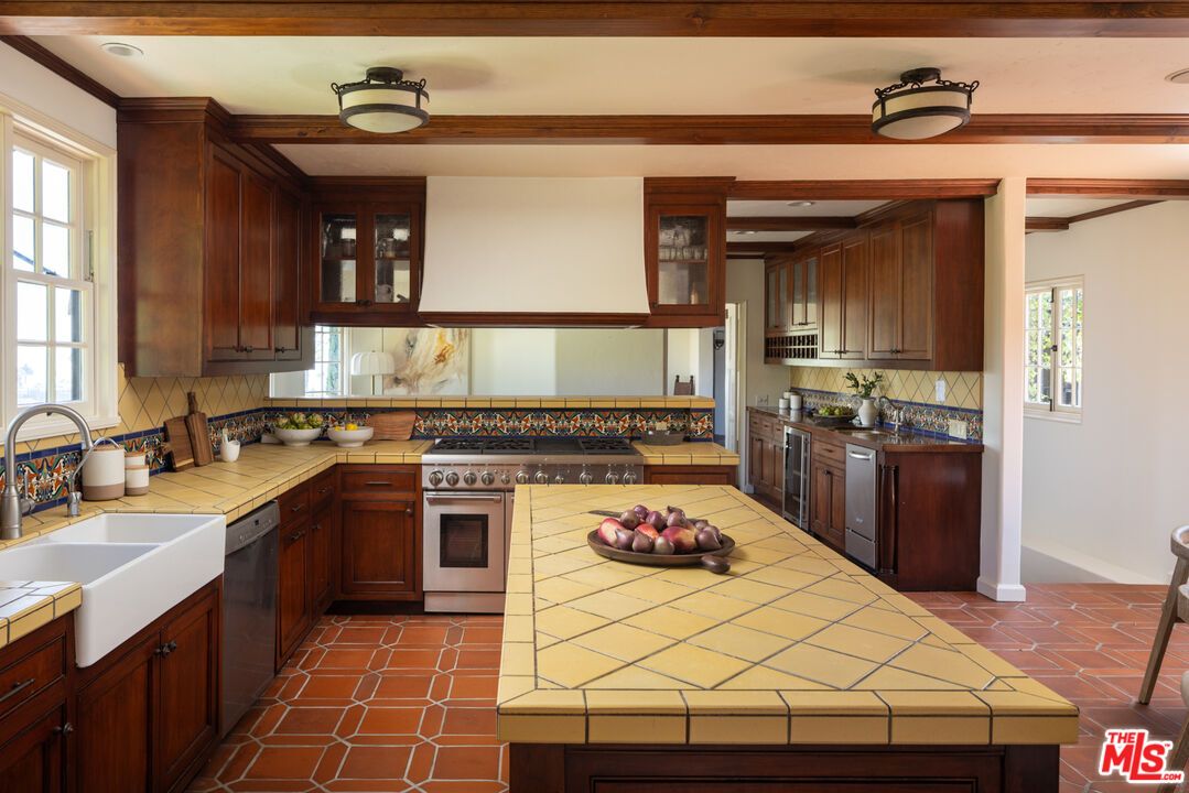 Interior, Kitchen, Stainless Steel Appliances, Tile Countertops