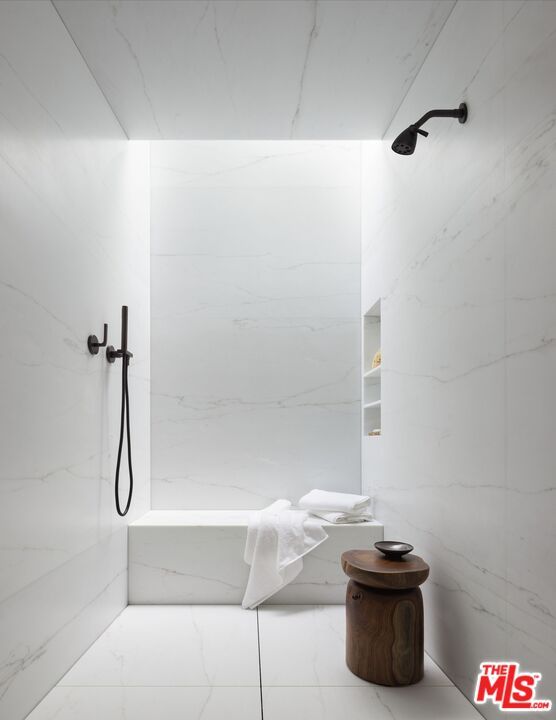 Bathroom, Interior, Marble Walls