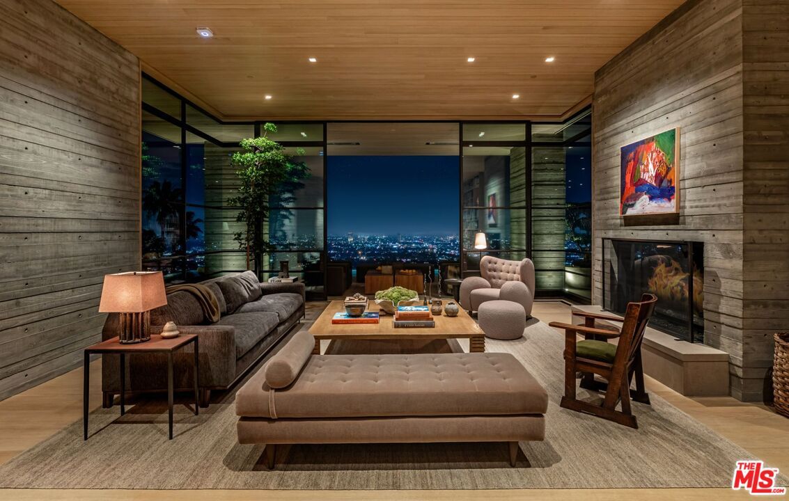 Fireplace, Interior, Living room, Recessed Lighting, Wooden Ceilings, Wood Texture Flooring, Wooden Walls
