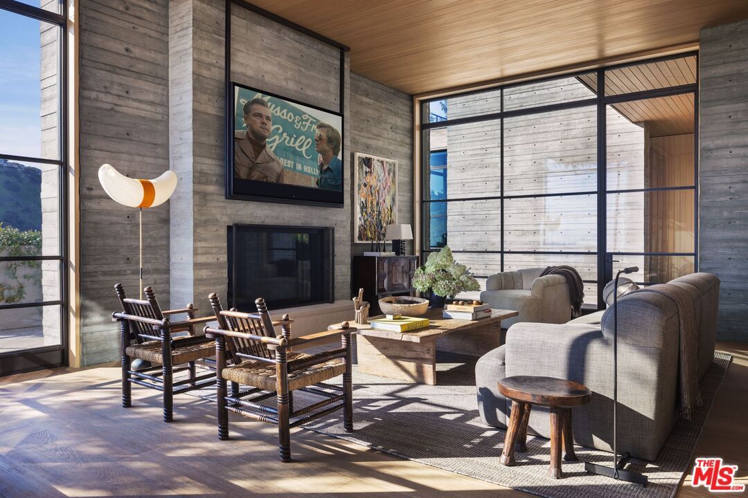 Dining room, Fireplace, Interior, Living room, Wooden Ceilings, Wood Texture Flooring, Wooden Walls