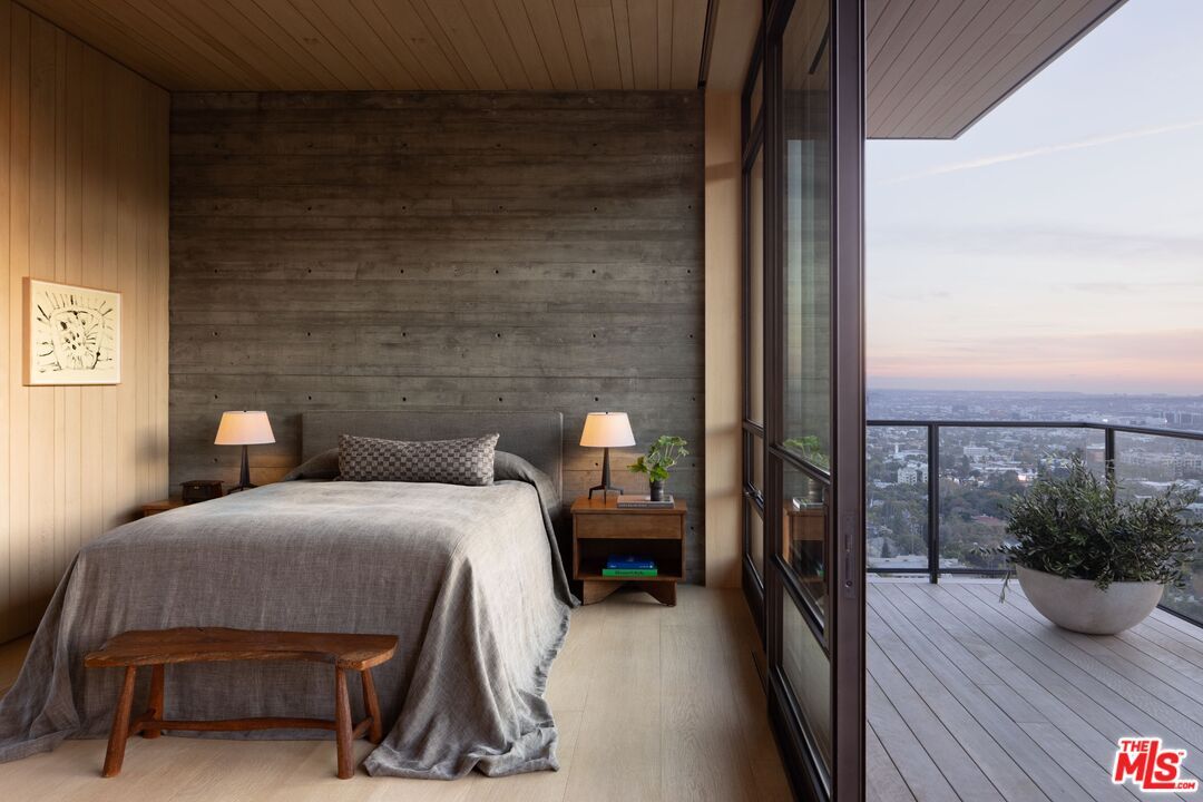 Bedroom, Interior, Wood Texture Flooring, Wooden Walls