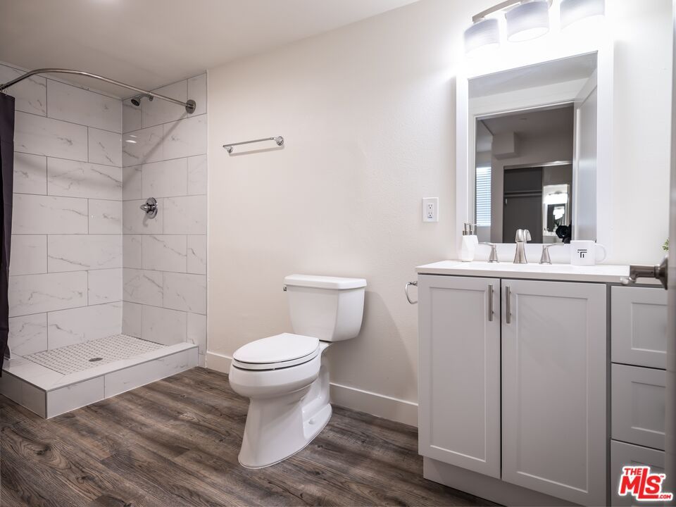 Bathroom, Interior, Marble Walls, Wood Texture Flooring