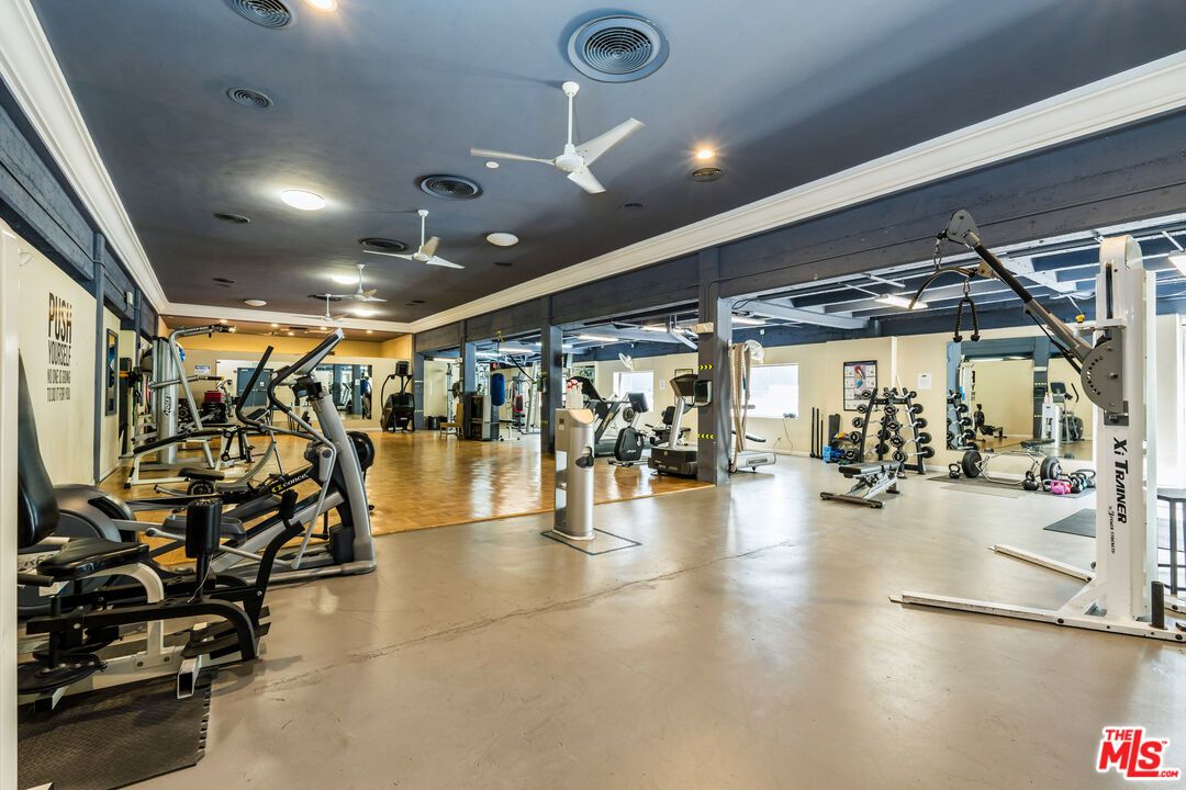 Fitness Equipment, Gym, Interior, Recessed Lighting