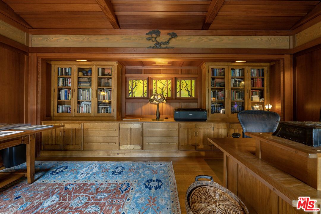 Home Office, Interior, Wooden Beams, Wooden Ceilings, Wood Texture Flooring, Wooden Walls