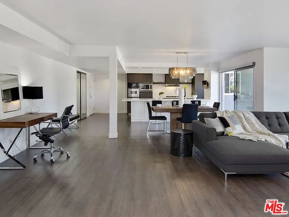 Chandelier, Home Office, Interior, Kitchen, Living room, Wood Texture Flooring