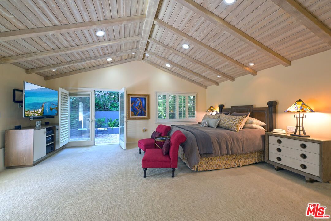 Bedroom, Interior, Recessed Lighting, Wooden Beams, Wooden Ceilings