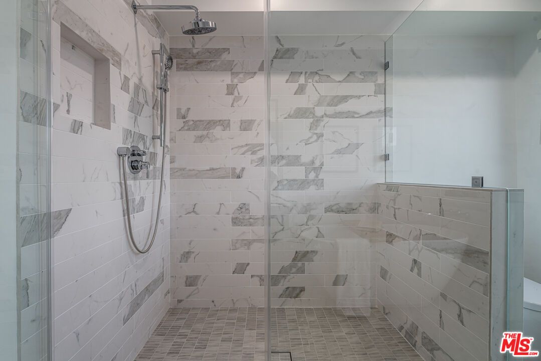 Bathroom, Glass Shower, Interior, Marble Walls