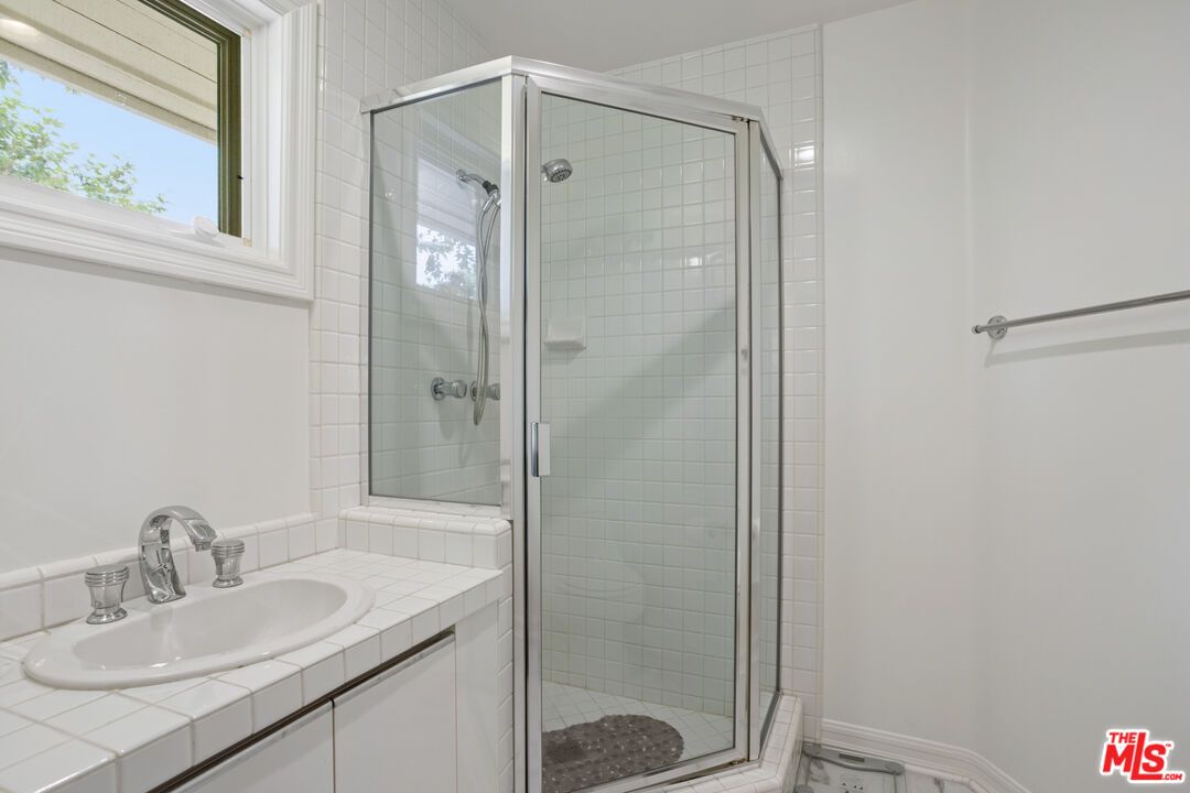 Bathroom, Glass Shower, Interior, Tile Countertops