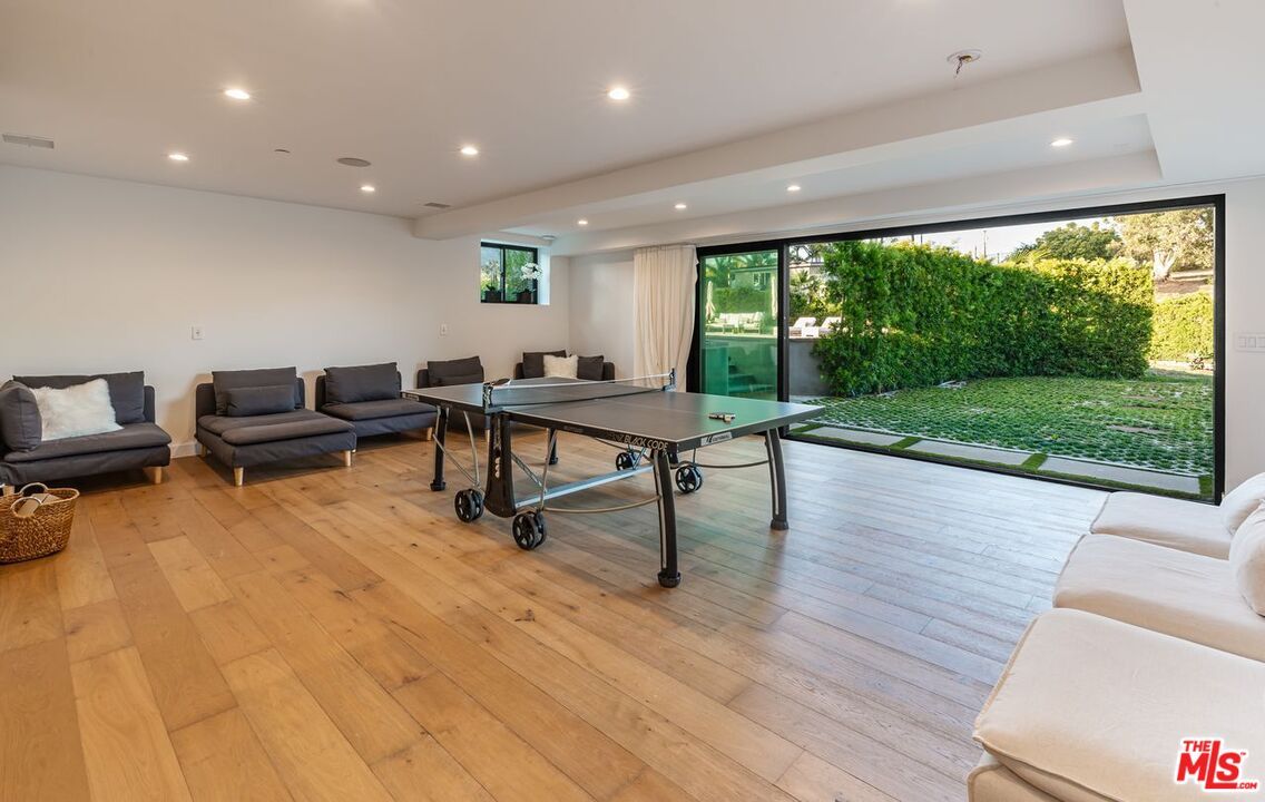 Game Room, Interior, Recessed Lighting, Wood Texture Flooring