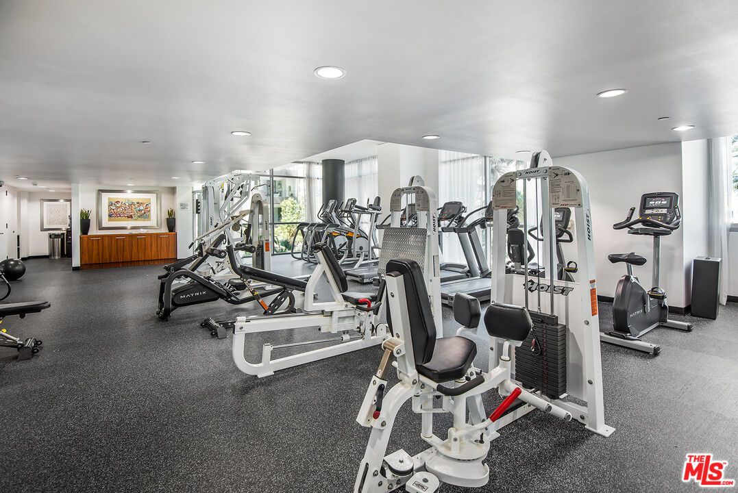 Fitness Equipment, Gym, Interior, Recessed Lighting