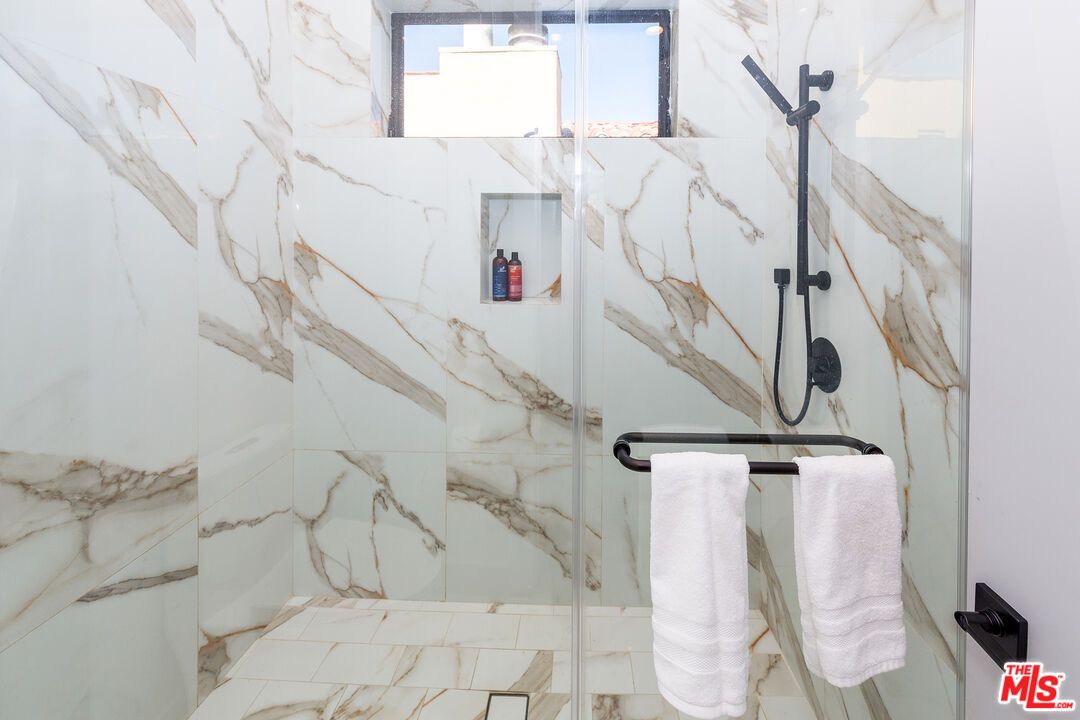 Bathroom, Glass Shower, Interior, Marble Walls