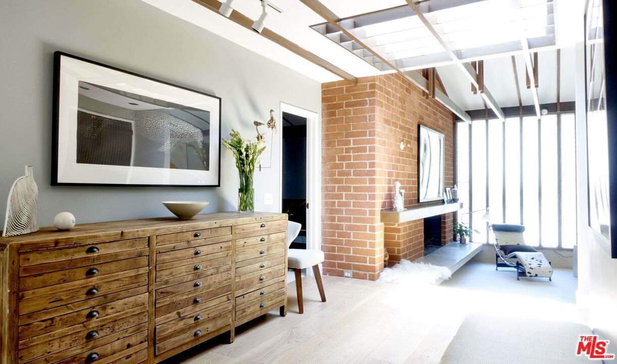 Interior, Stone Walls, Wood Texture Flooring