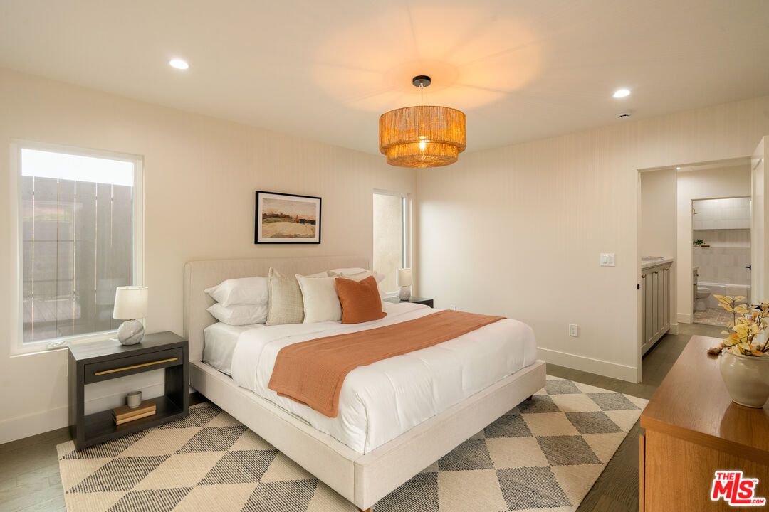 Bedroom, Chandelier, Interior, Recessed Lighting