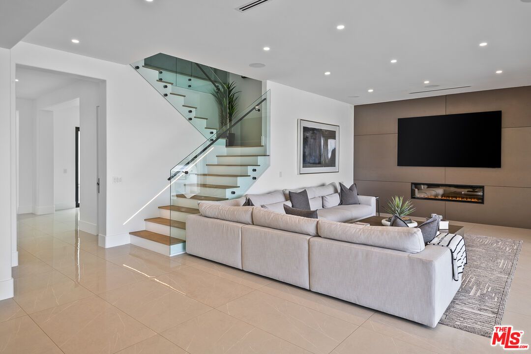 Interior, Living room, Recessed Lighting