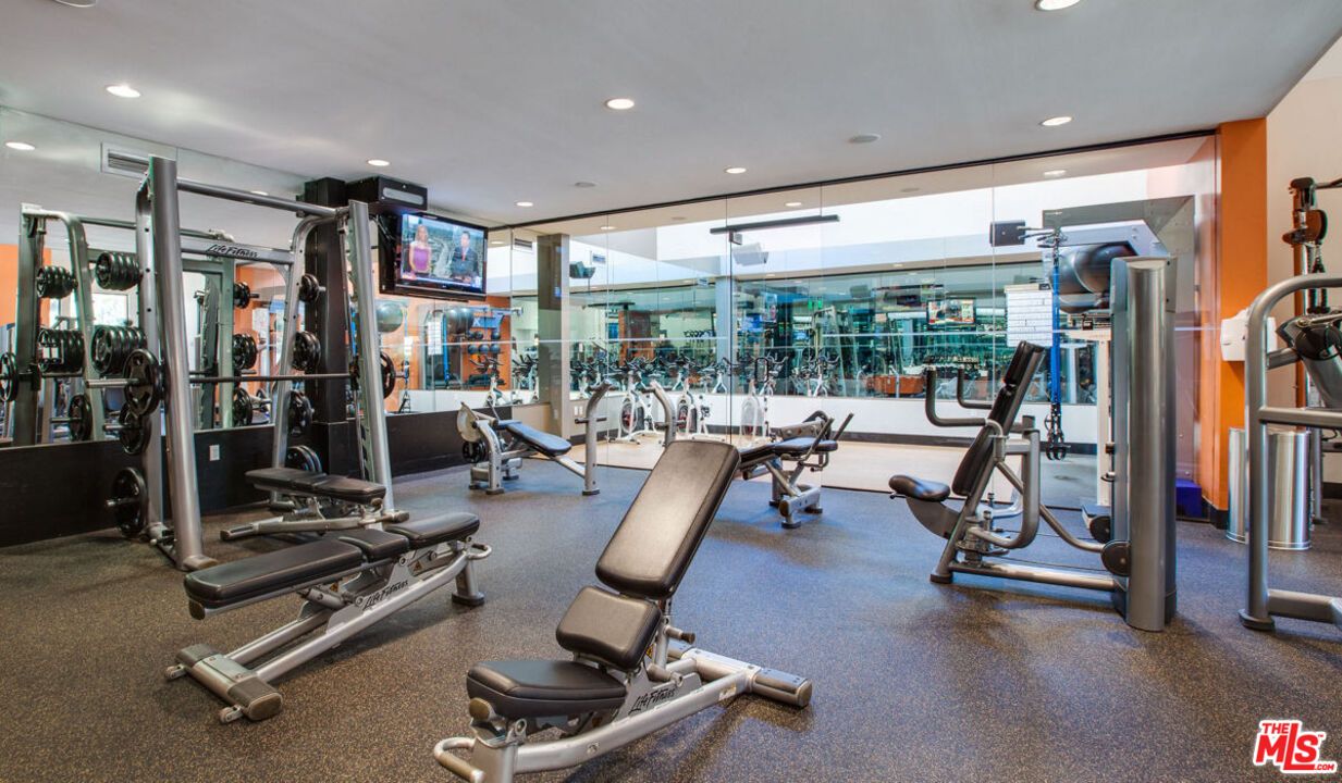 Fitness Equipment, Gym, Interior, Recessed Lighting