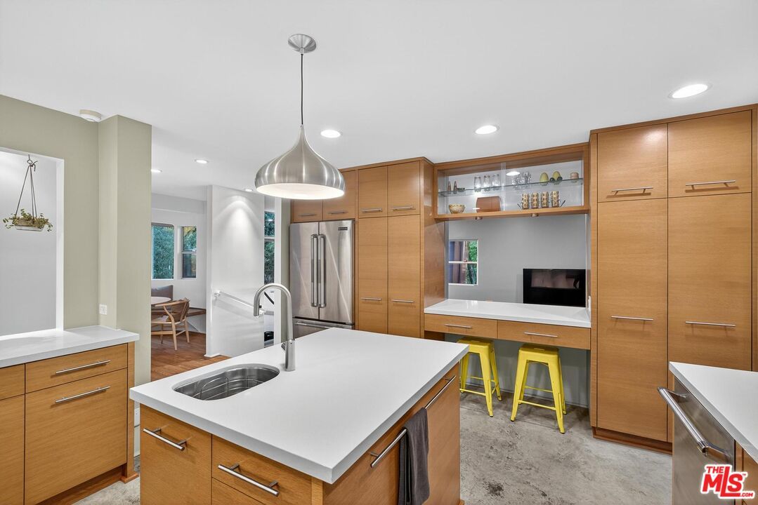 Interior, Kitchen, Pendant Lights, Recessed Lighting, Stainless Steel Appliances