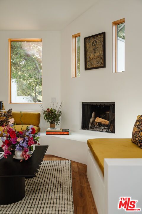 Fireplace, Interior, Wood Texture Flooring