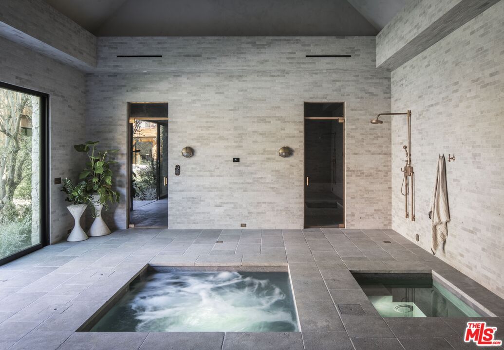 Interior, Pool, Stone Walls