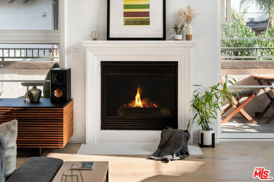 Fireplace, Interior, Wood Texture Flooring