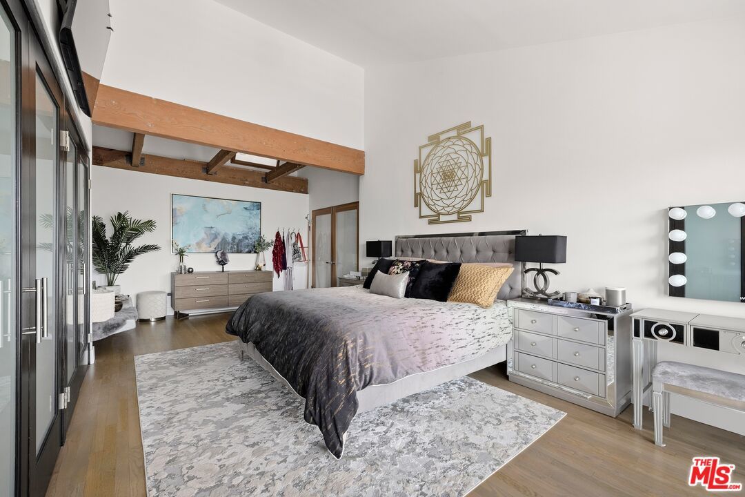 Bedroom, Interior, Wooden Beams, Wood Texture Flooring