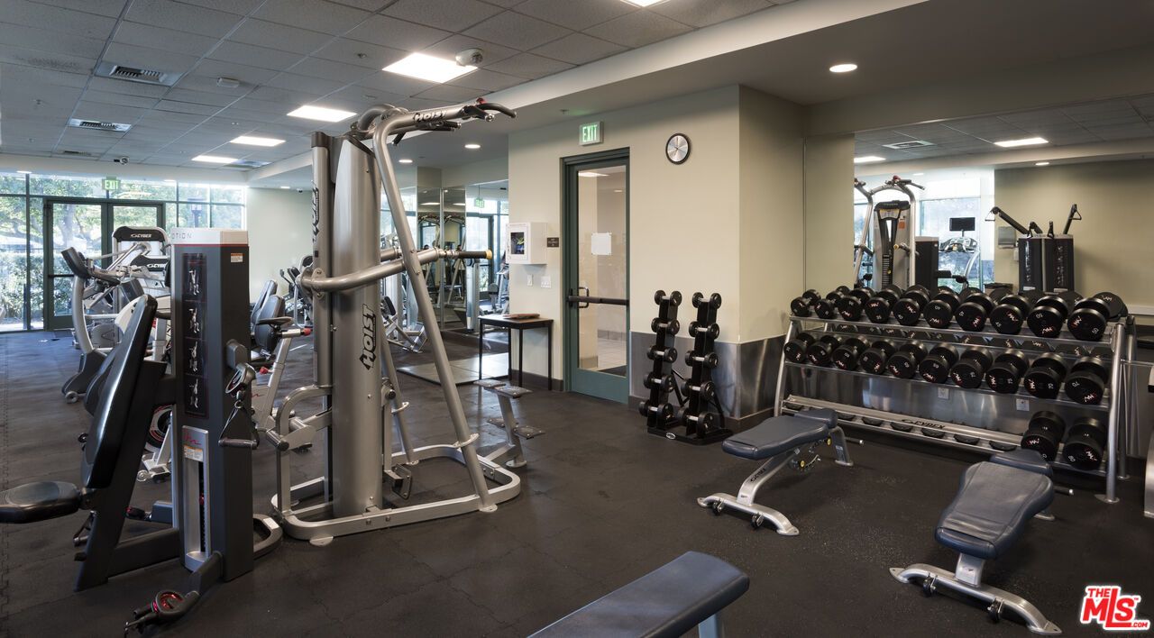 Fitness Equipment, Gym, Interior, Recessed Lighting
