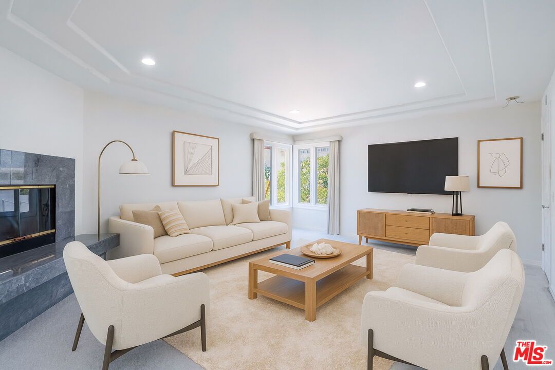 Fireplace, Interior, Living room, Recessed Lighting