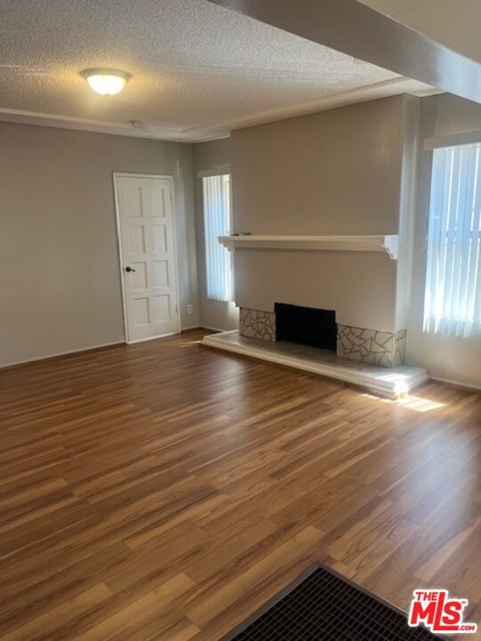 Empty room, Fireplace, Interior, Wood Texture Flooring