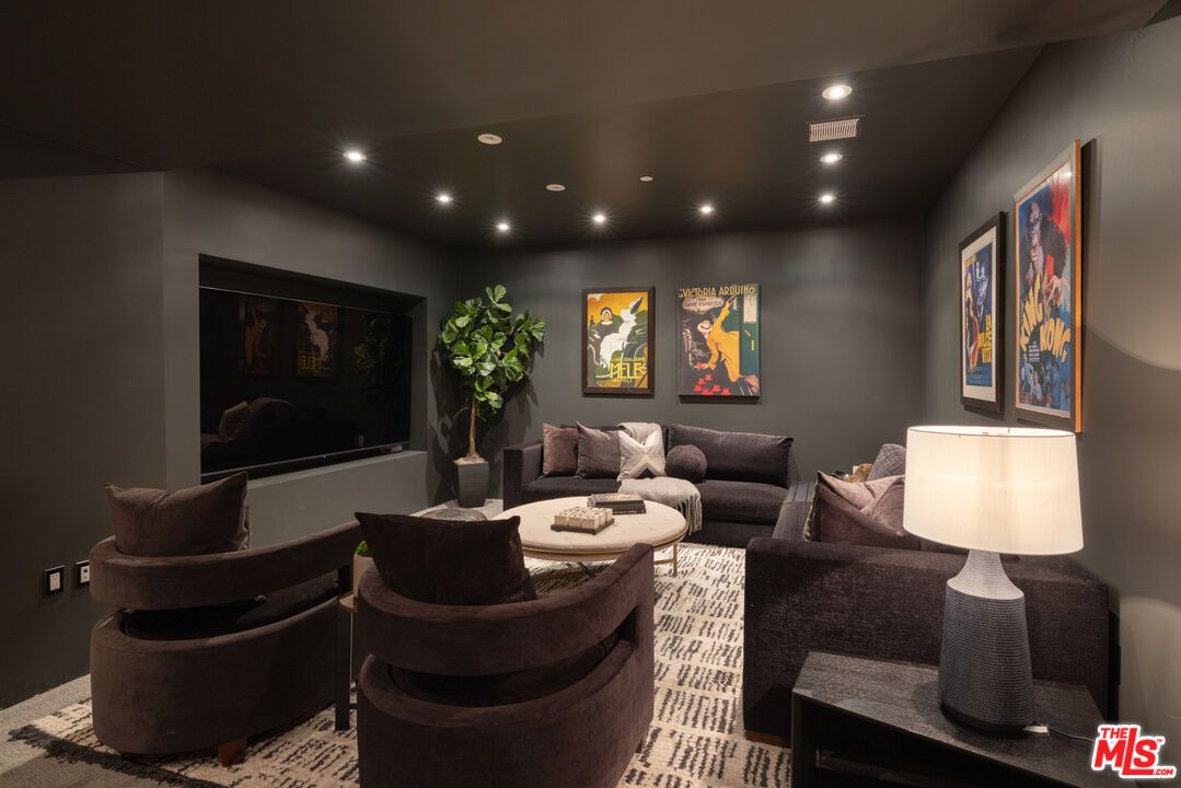Interior, Living room, Recessed Lighting