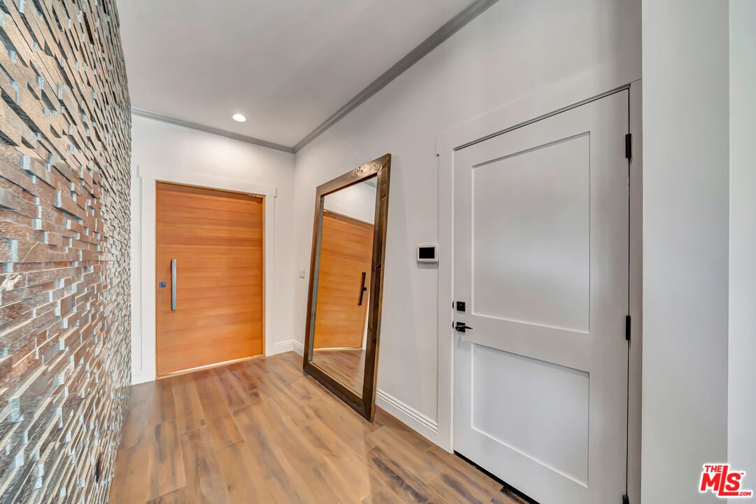 Elevator, Interior, Recessed Lighting, Wood Texture Flooring, Wooden Walls
