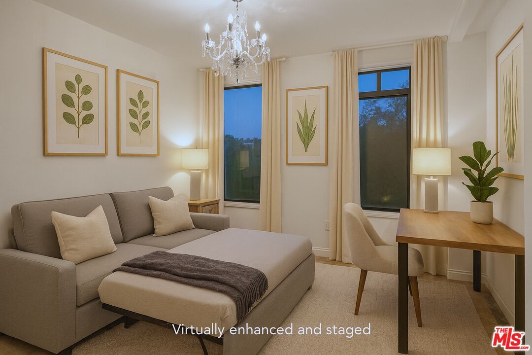 Chandelier, Home Office, Interior