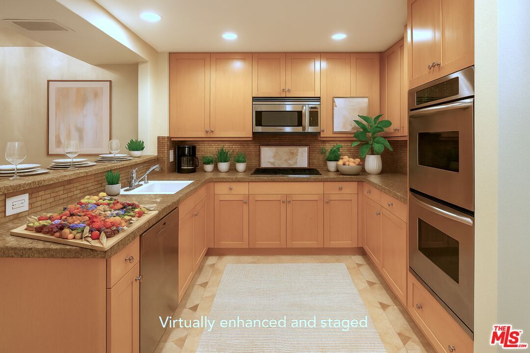 Interior, Kitchen, Recessed Lighting, Stainless Steel Appliances